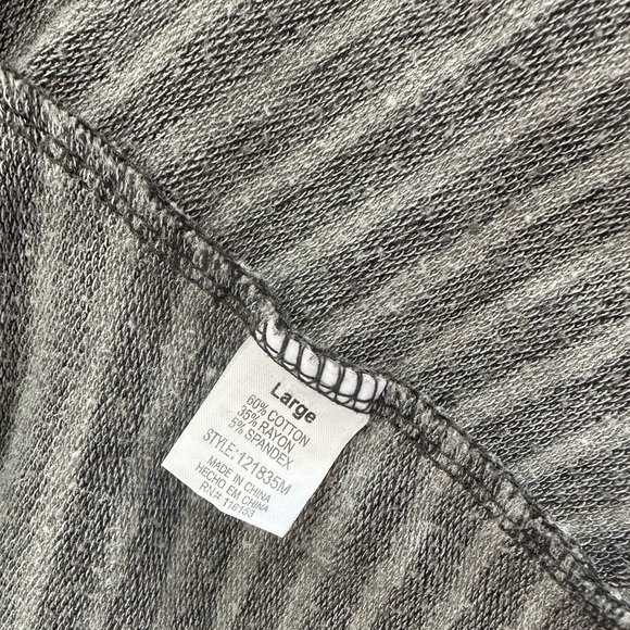 Striped 3/4 Sleeve Dress, L - Picture 3 of 3